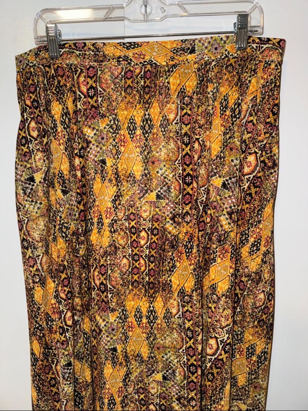 Lane Bryant Flowy Maxi Skirt w Slit Boho Print Women’s 14 / 16 - Picture 3 of 12